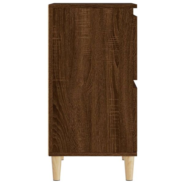 vidaXL Συρταριέρες 2 τεμ. Καφέ Δρυς 60x35x70 εκ. Επεξεργασμένο Ξύλο
