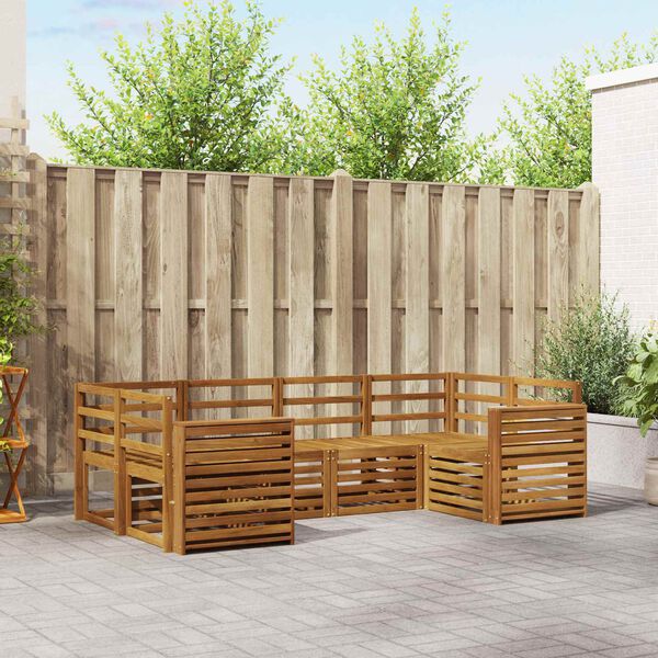 vidaXL &Sigma;&epsilon;&tau; &Kappa;&alpha;&nu;&alpha;&pi;έ 6 pcs &Phi;&upsilon;&sigma;&iota;&kappa;ό &Sigma;&tau;&epsilon;&rho;&epsilon;ό &Xi;ύ&lambda;&omicron; &Alpha;&kappa;&alpha;&kappa;ί&alpha;&sigmaf;