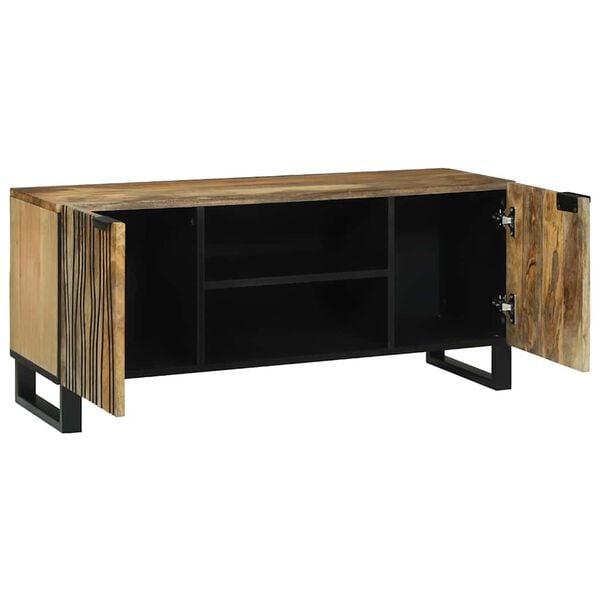 vidaXL Ντουλάπι TV Καφέ 105 x 33 x 46 εκ. Μασίφ ξύλο μάνγκο
