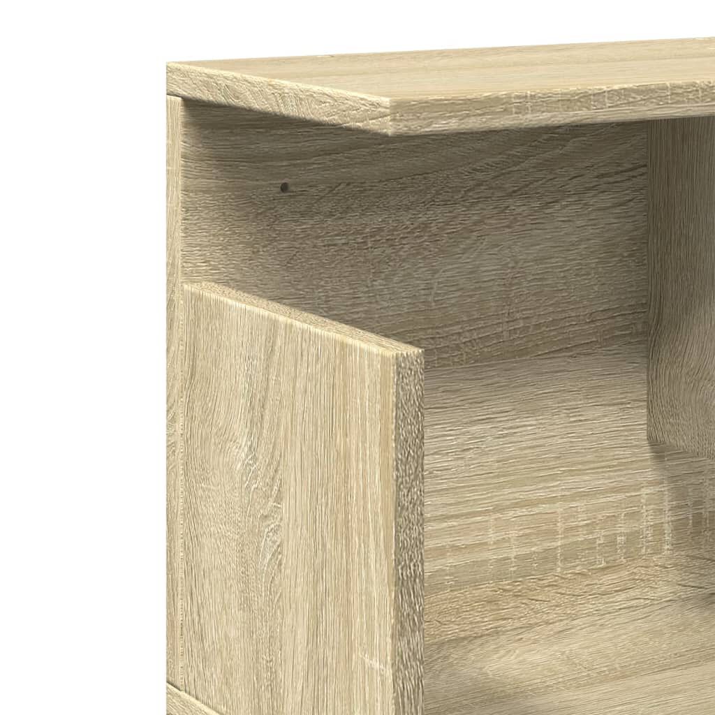 vidaXL Ντουλάπι Τοίχου Sonoma Δρυς 80x20x30 εκ. από Επεξεργασμένο Ξύλο