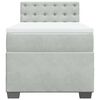 vidaXL Κρεβάτι Boxspring με Στρώμα Ανοιχτό Γκρι 80x200 εκ. Βελούδινο