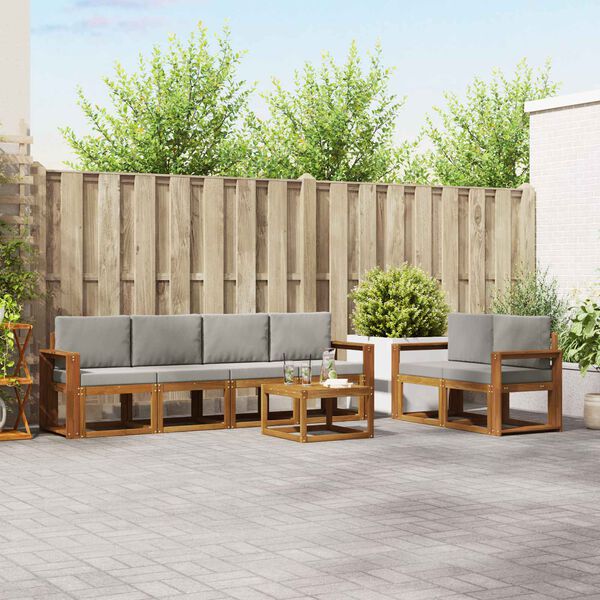 vidaXL &Sigma;&epsilon;&iota;&rho;ά &Kappa;&alpha;&nu;&alpha;&pi;έ &Epsilon;&xi;&omega;&tau;&epsilon;&rho;&iota;&kappa;&omicron;ύ 7 pcs &Phi;&upsilon;&sigma;&iota;&kappa;ό &kappa;&alpha;&iota; &Alpha;&nu;&omicron;&iota;&chi;&tau;ό &Gamma;&kappa;&rho;&iota;