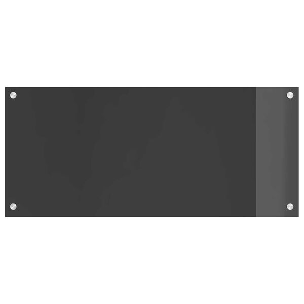 vidaXL Κουζίνα Πλακάκι Σκούρο Γκρι 90x40x0,6 εκ. Ψημένο Γυαλί