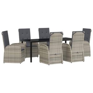 vidaXL &Sigma;έ&tau; &phi;&alpha;&gamma;&eta;&tau;&omicron;ύ &gamma;&iota;&alpha; &kappa;ή&pi;&omicron; &mu;&epsilon; &mu;&alpha;&xi;&iota;&lambda;ά&rho;&iota; 7 pcs &Gamma;&kappa;&rho;&iota; &sigma;&upsilon;&nu;&theta;&epsilon;&tau;&iota;&kappa;ό &rho;&alpha;&tau;ά&nu;