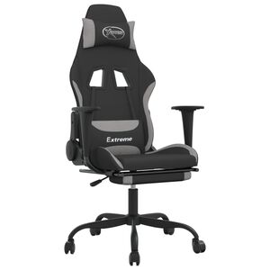 vidaXL &Kappa;&alpha;&rho;έ&kappa;&lambda;&alpha; Gaming &Mu;&alpha;&sigma;ά&zeta; &Upsilon;&pi;&omicron;&pi;ό&delta;&iota;&omicron; &Mu;&alpha;ύ&rho;&eta;/&Alpha;&nu;. &Gamma;&kappa;&rho;&iota; Ύ&phi;&alpha;&sigma;&mu;&alpha; &mu;&epsilon; &Upsilon;&pi;&omicron;&pi;ό&delta;&iota;&omicron;