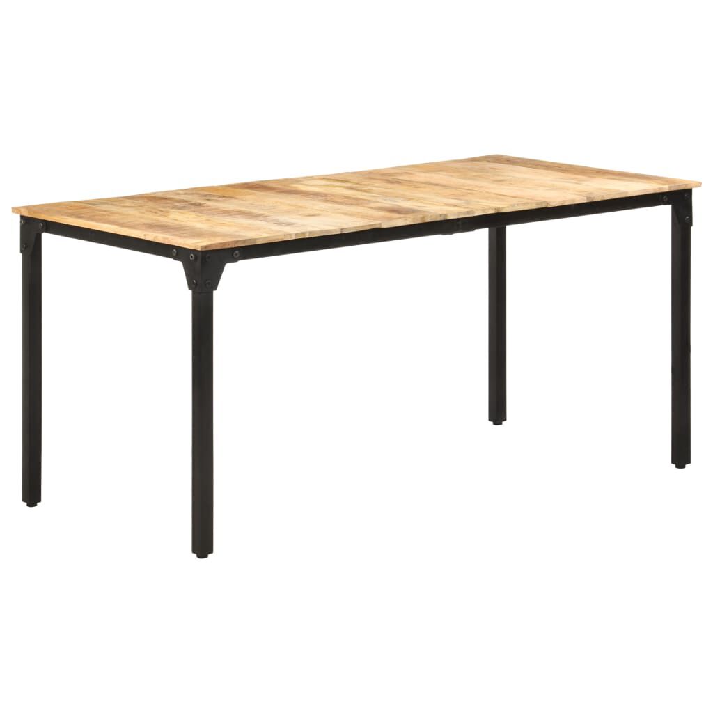 vidaXL Τραπεζαρία 160 x 80 x 76 εκ. από Ακατέργαστο Ξύλο Μάνγκο