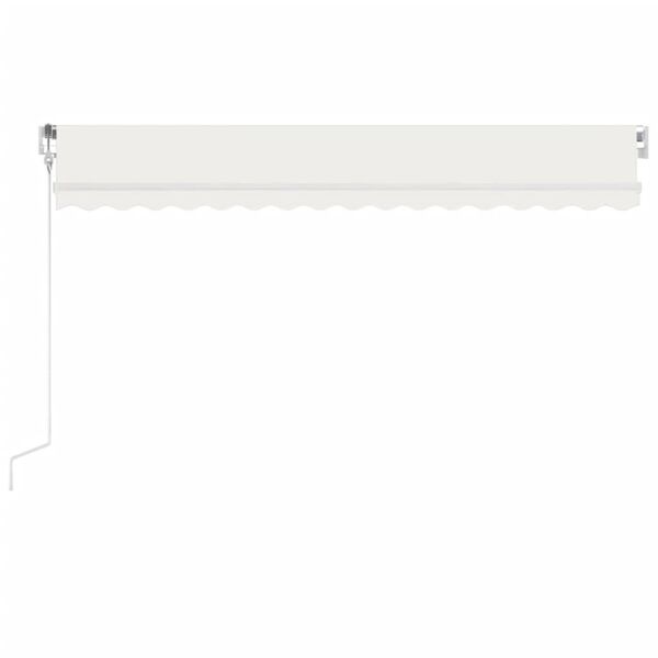 vidaXL Τέντα Αυτόματη με LED και Αισθητήρα Ανέμου Κρεμ 450 x 300 εκ.