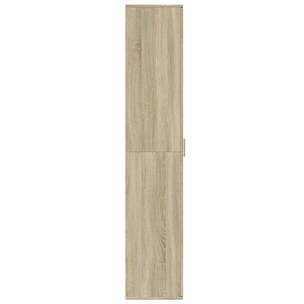 vidaXL Ντουλάπα Sonoma δρυς 60 x 35 x 180 εκ. από Επεξ. Ξύλο