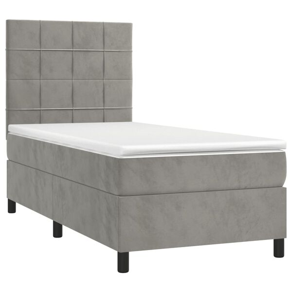 vidaXL &Kappa;&rho;&epsilon;&beta;ά&tau;&iota; Boxspring &mu;&epsilon; &Sigma;&tau;&rho;ώ&mu;&alpha; &Alpha;&nu;&omicron;&iota;&chi;&tau;ό &Gamma;&kappa;&rho;&iota; 80x200 &epsilon;&kappa;. &Beta;&epsilon;&lambda;&omicron;ύ&delta;&iota;&nu;&omicron;