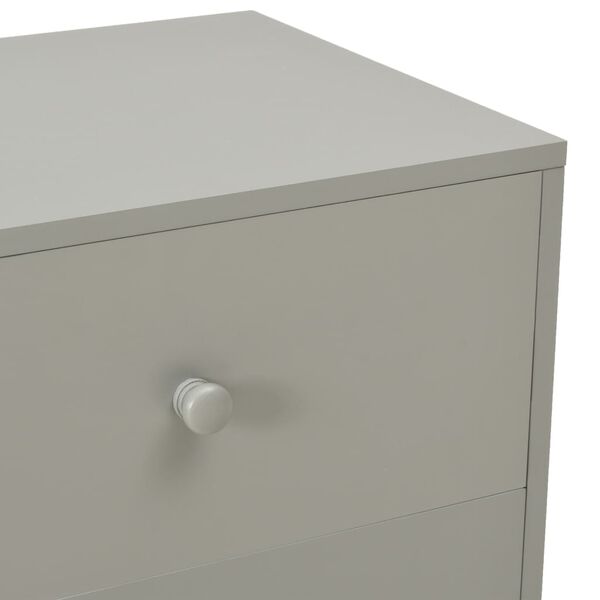 vidaXL Κομοδίνα 2 τεμ. Γκρι 40 x 30 x 50 εκ. από Μασίφ Ξύλο Πεύκου