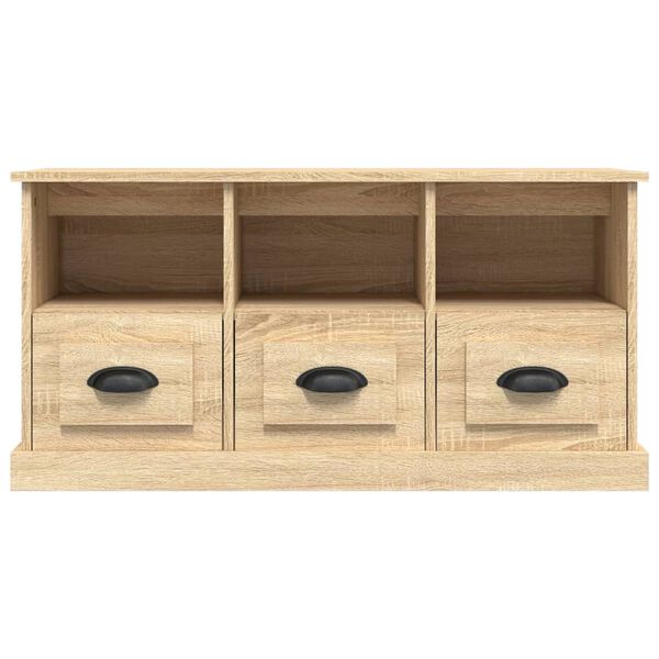 vidaXL Έπιπλο Τηλεόρασης Sonoma Δρυς 100x35x50 εκ. Επεξ. Ξύλο