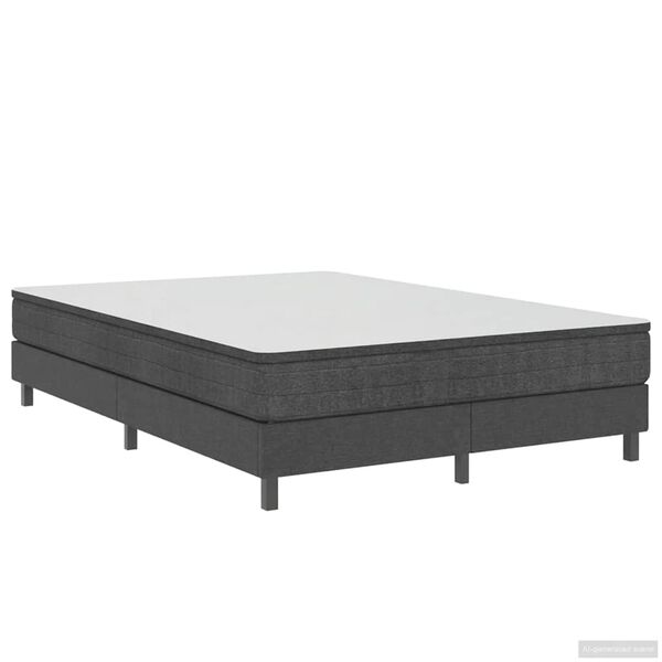 vidaXL &Pi;&lambda;&alpha;ί&sigma;&iota;&omicron; &Kappa;&rho;&epsilon;&beta;&alpha;&tau;&iota;&omicron;ύ Boxspring &Gamma;&kappa;&rho;&iota; 140 x 200 &epsilon;&kappa;. &Upsilon;&phi;&alpha;&sigma;&mu;ά&tau;&iota;&nu;&omicron;