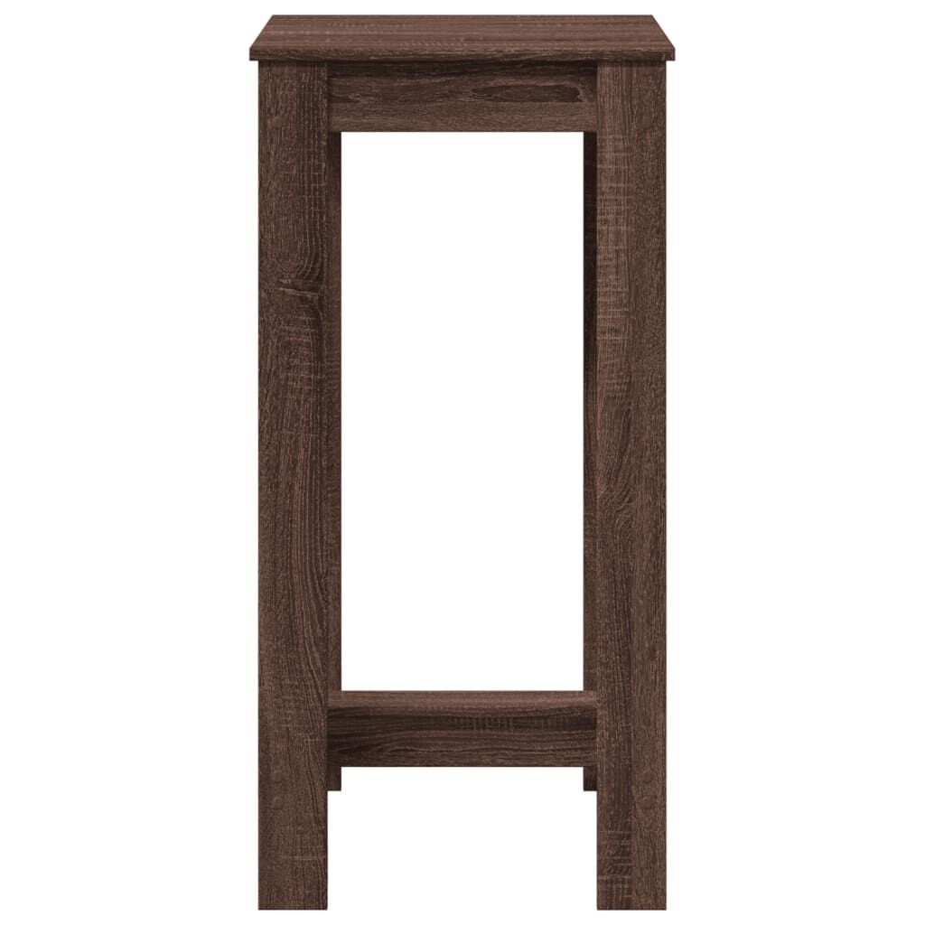 vidaXL Τραπέζι Μπαρ Καφέ Δρυς 51x50x103,5 εκ. Επεξ. Ξύλο
