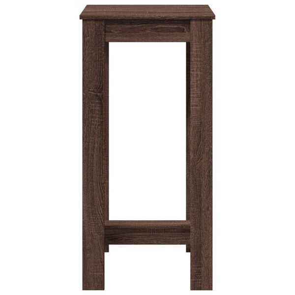 vidaXL Τραπέζι Μπαρ Καφέ Δρυς 51x50x103,5 εκ. Επεξ. Ξύλο