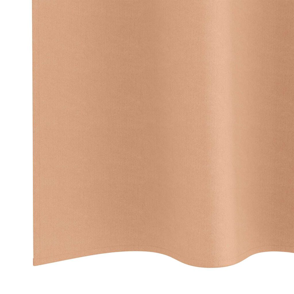 vidaXL Κουρτίνες 2 pcs Ανοιχτό καφέ 140 x 140 cm Πολυεστέρας
