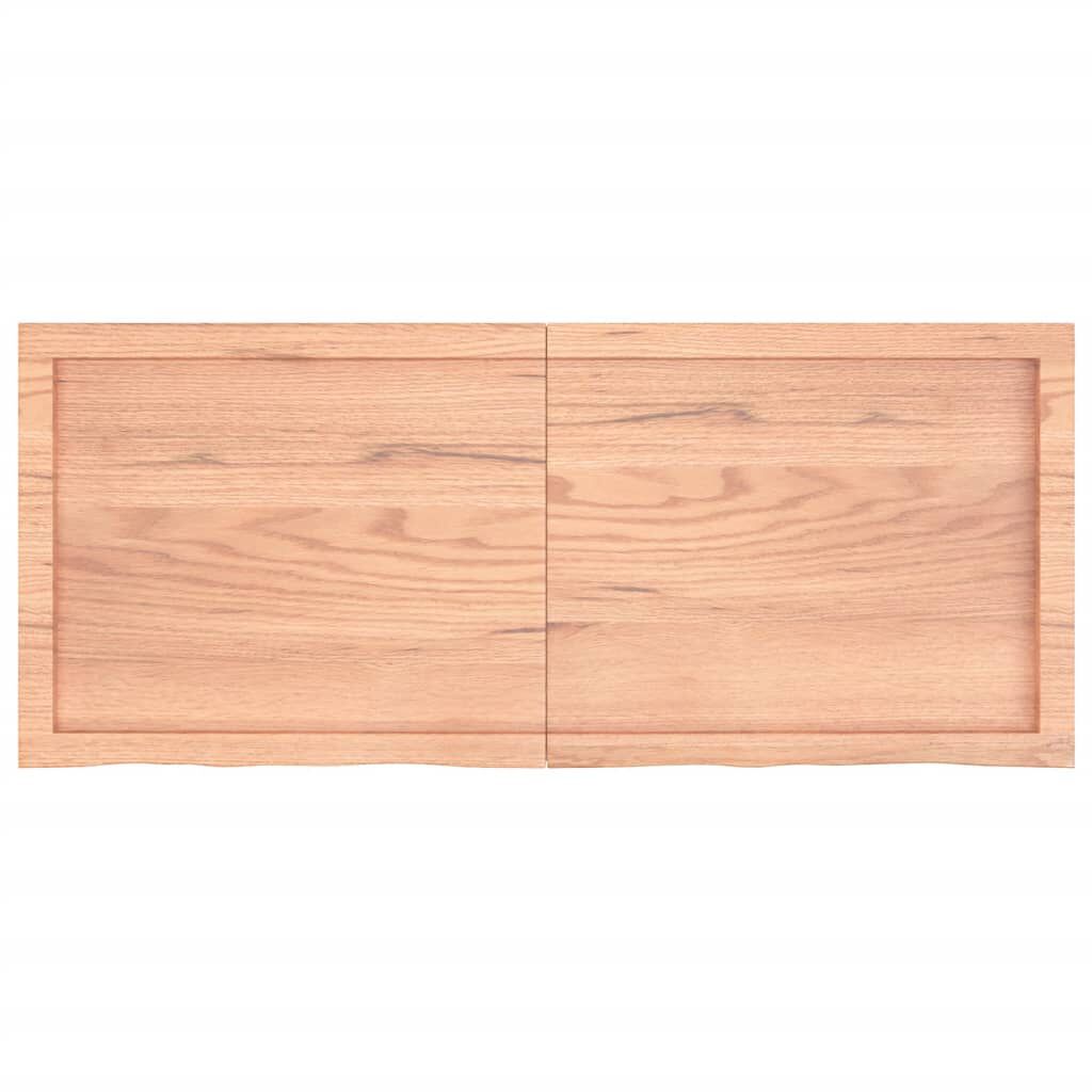 vidaXL Πάγκος Μπάνιου Αν. Καφέ 120x50x(2-4) εκ. Επεξεργ. Μασίφ Ξύλο