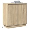 vidaXL Κομοδίνο Δρύς Sonoma 71 x 34.5 x 75 εκ. Επεξεργασμένο ξύλο