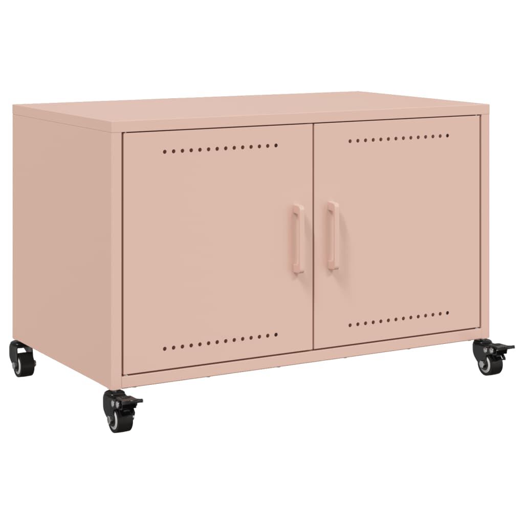 vidaXL Έπιπλο Τηλεόρασης Ροζ 68 x 39 x 43,5 εκ. Χάλυβας