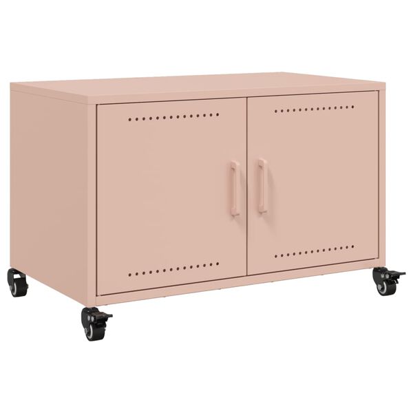 vidaXL Έπιπλο Τηλεόρασης Ροζ 68 x 39 x 43,5 εκ. Χάλυβας