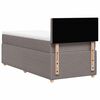 vidaXL &Kappa;&rho;&epsilon;&beta;ά&tau;&iota; Boxspring &mu;&epsilon; &Sigma;&tau;&rho;ώ&mu;&alpha; Taupe 90x200 &epsilon;&kappa;. &Upsilon;&phi;&alpha;&sigma;&mu;ά&tau;&iota;&nu;&omicron;