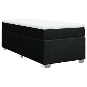 vidaXL &Kappa;&rho;&epsilon;&beta;ά&tau;&iota; Boxspring &mu;&epsilon; &Sigma;&tau;&rho;ώ&mu;&alpha; &Mu;&alpha;ύ&rho;&omicron; 90x200 &epsilon;&kappa;. &Upsilon;&phi;&alpha;&sigma;&mu;ά&tau;&iota;&nu;&omicron;