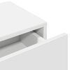vidaXL Ράφι τοίχου με συρτάρια Λευκό 60x26,5x15 cm Κατασκευασμένο ξύλο