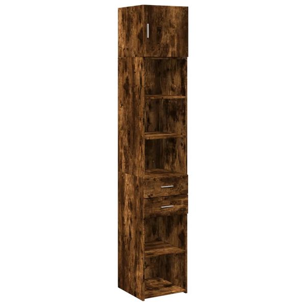 vidaXL Ντουλάπι Αποθήκευσης Στενό Δρυς 40x42,5x225 εκ. Επεξεργ. Ξύλο