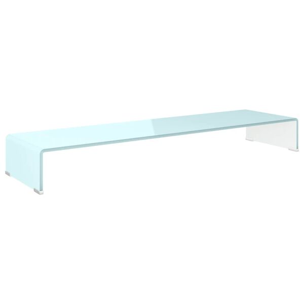 vidaXL Βάση Τηλεόρασης/Οθόνης Πράσινη 100 x 30 x 13 εκ. Γυάλινη