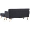 vidaXL Καναπές Γωνιακός Σκούρο Γκρι 171,5 x 138 x 81,5 εκ. Υφασμάτινος