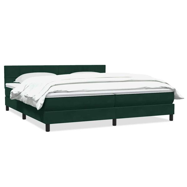 vidaXL &Kappa;&rho;&epsilon;&beta;ά&tau;&iota; Boxspring &mu;&epsilon; &Sigma;&tau;&rho;ώ&mu;&alpha; &Sigma;&kappa;&omicron;ύ&rho;&omicron; &Pi;&rho;ά&sigma;&iota;&nu;&omicron; 200x210&epsilon;&kappa;. &Beta;&epsilon;&lambda;&omicron;ύ&delta;&iota;&nu;&omicron;