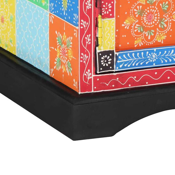 vidaXL Ντουλάπι TV Πολύχρωμο 100 x 35 x 50 εκ Μασίφ ξύλο μάνγκο