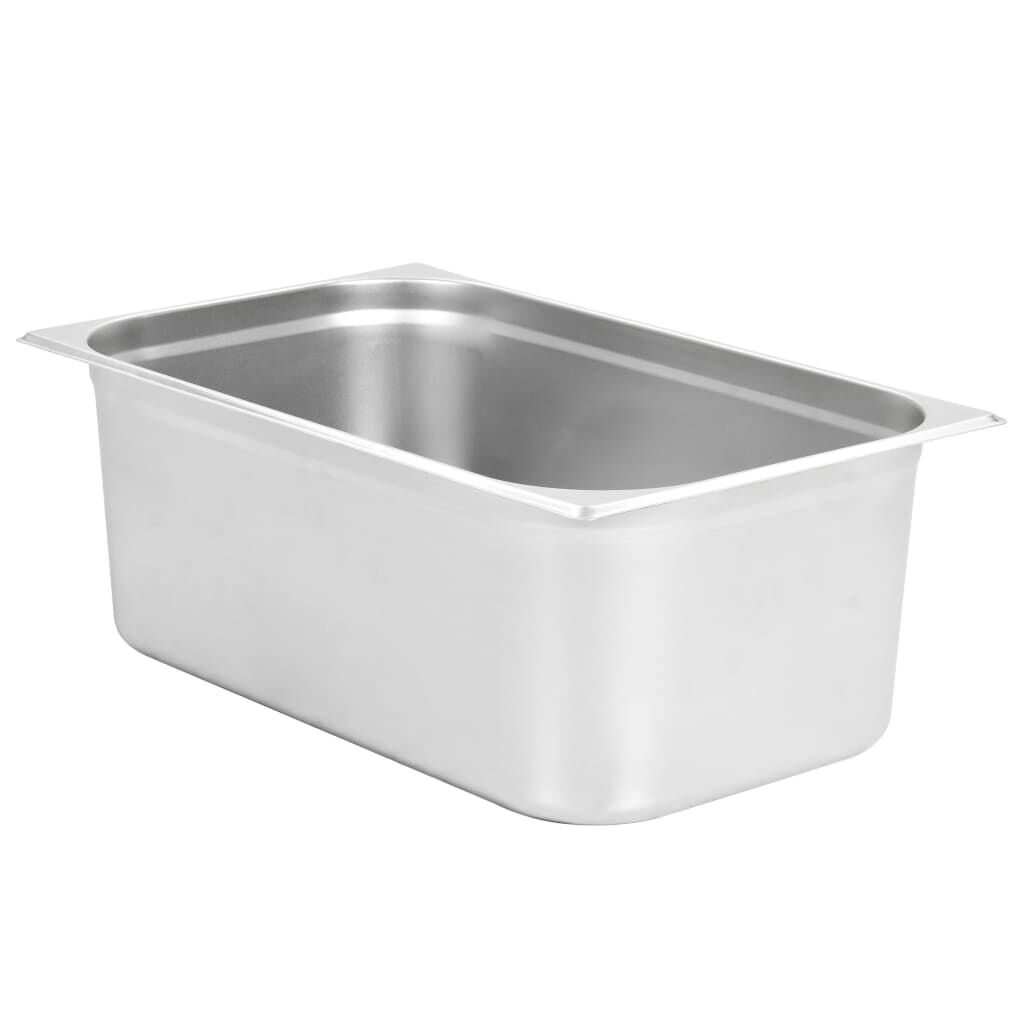 vidaXL Λεκάνες Gastronorm 2 τεμ. GN 1/1 200 χιλ. από Ανοξείδωτο Ατσάλι