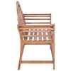 vidaXL Παγκάκι Κήπου 127 x 58,5 x 92,5 εκ. από Μασίφ Ξύλο Teak
