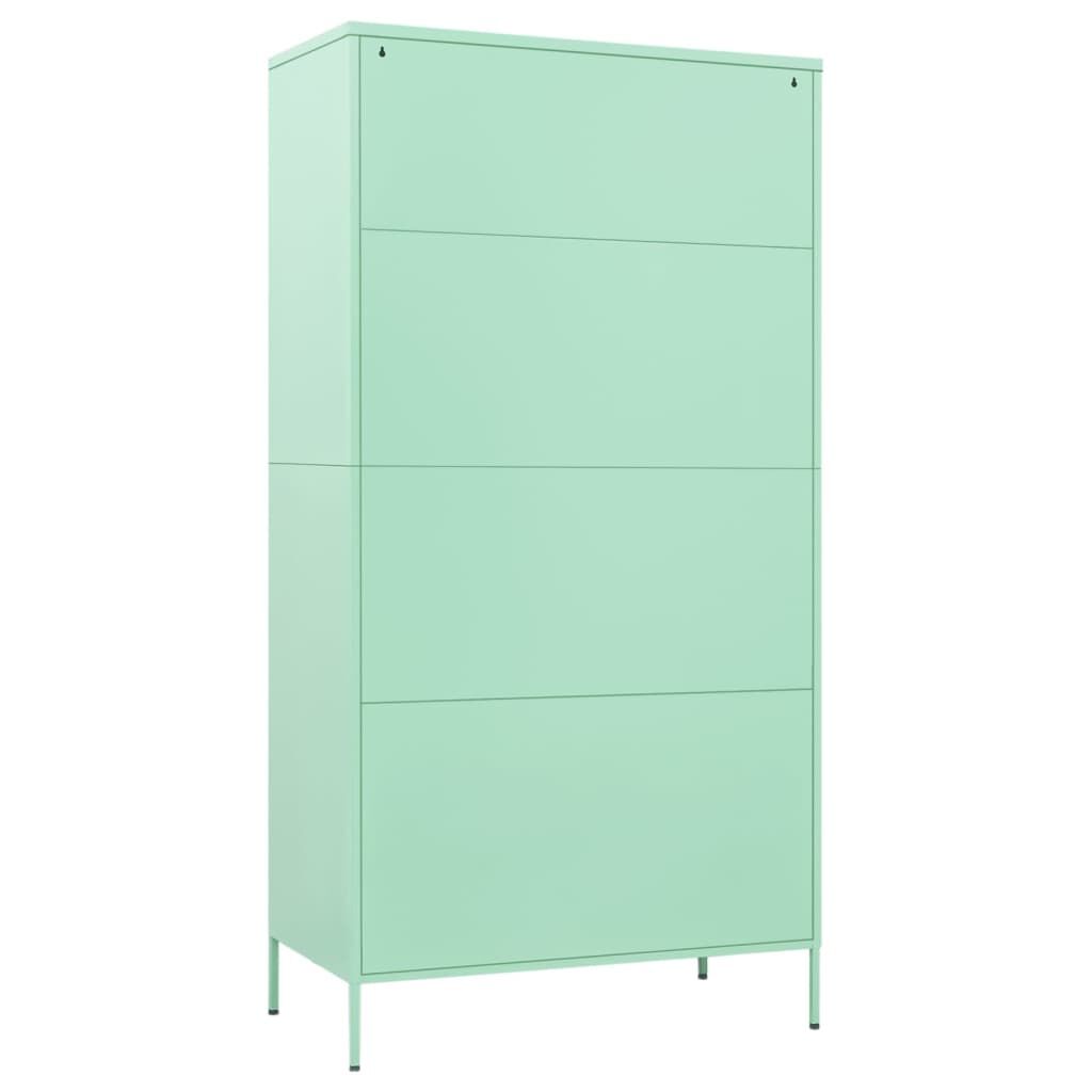 vidaXL Ντουλάπα Χρώμα Μέντα 90 x 50 x 180 εκ. από Ατσάλι