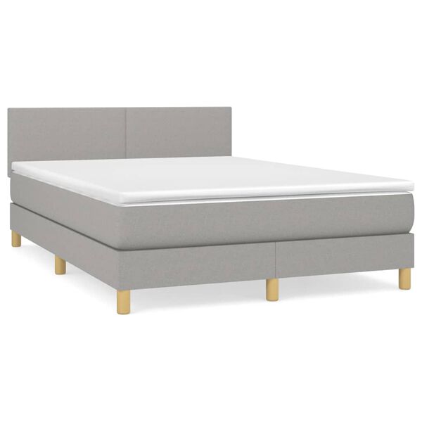 vidaXL &Kappa;&rho;&epsilon;&beta;ά&tau;&iota; Boxspring &mu;&epsilon; &Sigma;&tau;&rho;ώ&mu;&alpha; &Alpha;&nu;&omicron;&iota;&chi;&tau;ό &Gamma;&kappa;&rho;&iota; 140x200 &epsilon;&kappa;. &Upsilon;&phi;&alpha;&sigma;&mu;ά&tau;&iota;&nu;&omicron;