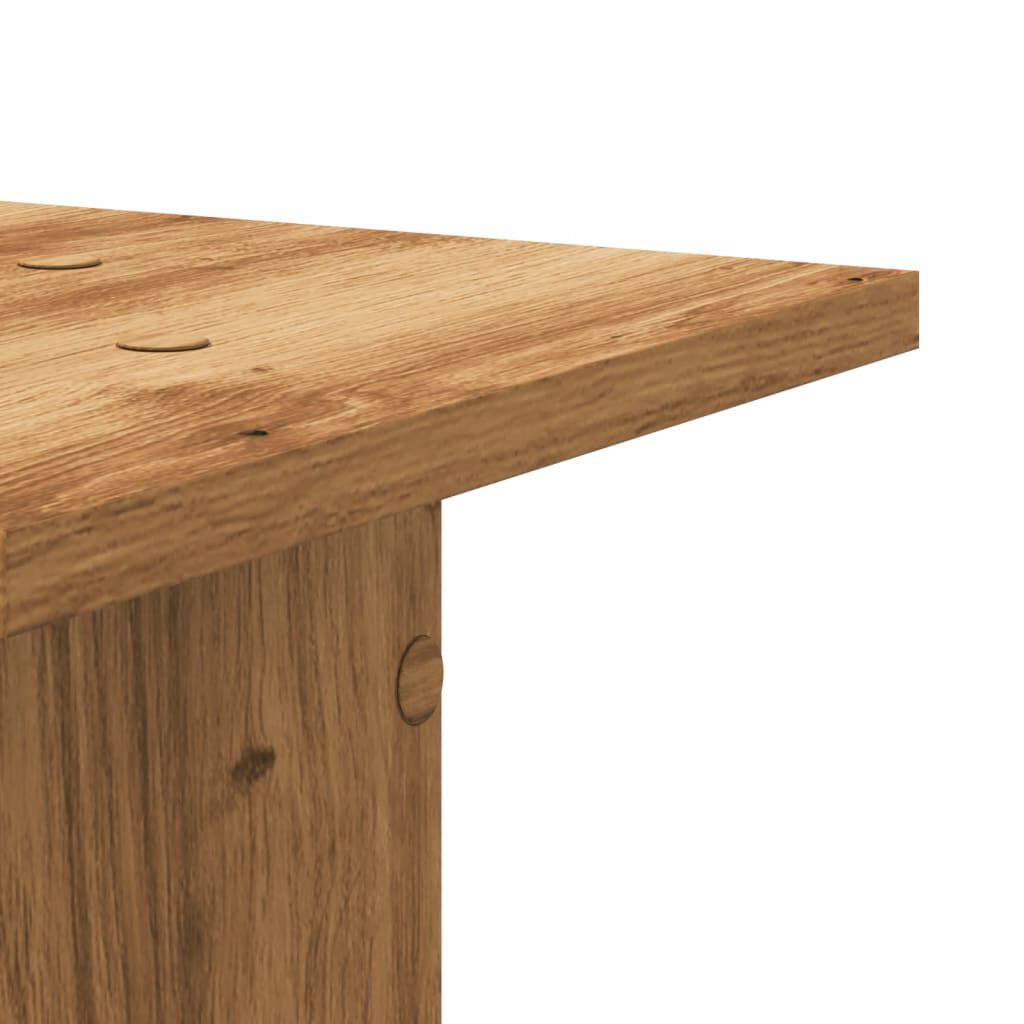 vidaXL Βάσεις Ηχείων 2 τεμ. Αρτισιανή Δρυς 30x30x80 εκ. Επεξ. Ξύλο