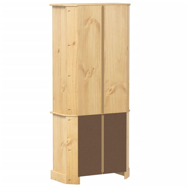 vidaXL Ντουλάπι Corona 74 x 38 x 170 εκ. από Μασίφ Ξύλο Πεύκου