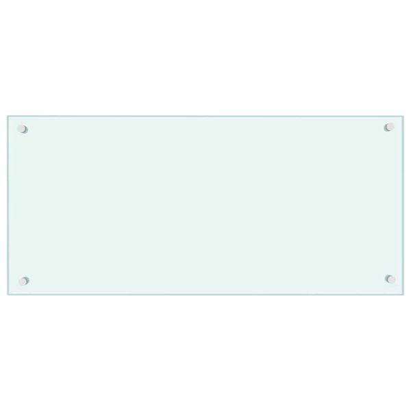 vidaXL Πίσω Πάνελ Κουζίνας 2 pcs Λευκό 90 x 40 cm σκληρυμένο γυαλί