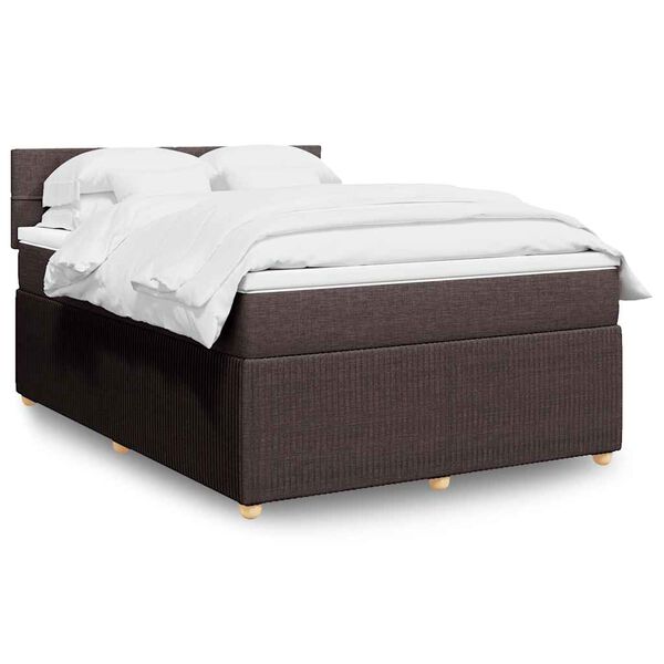 vidaXL &Kappa;&rho;&epsilon;&beta;ά&tau;&iota; Boxspring &mu;&epsilon; &Sigma;&tau;&rho;ώ&mu;&alpha; &Sigma;&kappa;&omicron;ύ&rho;&omicron; &Kappa;&alpha;&phi;έ 140x190 &epsilon;&kappa;. &Upsilon;&phi;&alpha;&sigma;&mu;ά&tau;&iota;&nu;&omicron;