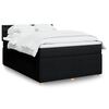 vidaXL &Kappa;&rho;&epsilon;&beta;ά&tau;&iota; Boxspring &mu;&epsilon; &Sigma;&tau;&rho;ώ&mu;&alpha; &Mu;&alpha;ύ&rho;&omicron; 140x200 &epsilon;&kappa;. &Upsilon;&phi;&alpha;&sigma;&mu;ά&tau;&iota;&nu;&omicron;