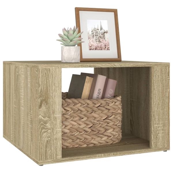 vidaXL Κομοδίνο Sonoma Δρυς 57 x 55 x 36 εκ. από Επεξεργασμένο Ξύλο