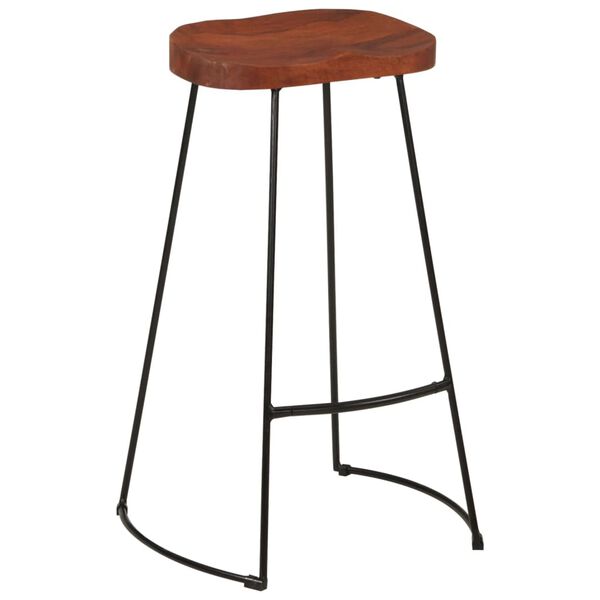 vidaXL Σκαμπό Μπαρ Gavin 2 τεμ. 50x40x78 εκ. από Μασίφ Ξύλο Μάνγκο