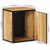 vidaXL Ντουλάπι Μπάνιου 40 x 30 x 50 εκ. Μασίφ Ξύλο Μάνγκο και Σίδηρος