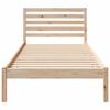vidaXL Σκελετός Κρεβατιού Καφέ 90 x 220 cm Μασίφ ξύλο πεύκου