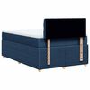 vidaXL Κρεβάτι Boxspring με Στρώμα Μπλε 120x190 εκ. Υφασμάτινο