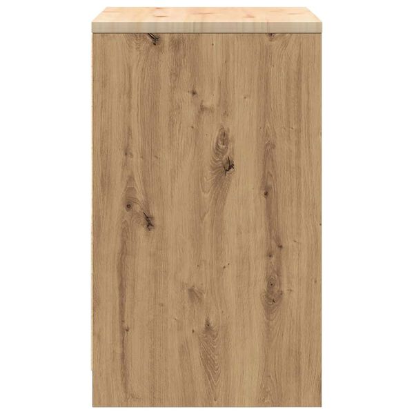 vidaXL ντουλάπι αποθήκευσης γκαράζ 60x51x85 εκ μασίφ ξύλο πεύκο