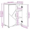 vidaXL Ντουλάπι Μπάνιου Sonoma Δρυς 60 x 35 x 80 εκ Επεξεργασμένο ξύλο