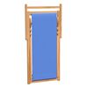 vidaXL Ξαπλώστρα Μπλε 56 x 105 x 96 εκ. από Ξύλο Teak