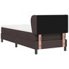vidaXL Κρεβάτι box spring με στρώμα με στρώμα Σκούρο καφέ Σκούρο καφέ