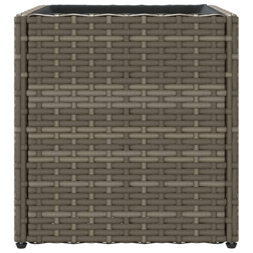 vidaXL Ζαρντινιέρα Κήπου Γκρι 36x30x32 εκ. από Συνθετικό Ρατάν